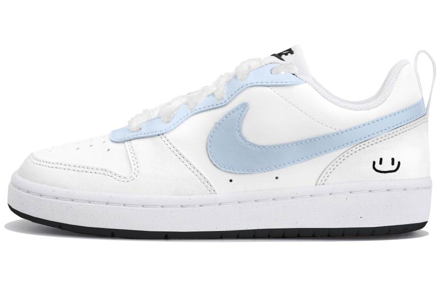 Nike Nike Court Borough 2 Low top Skateboard Shoes White Blue Teenagers