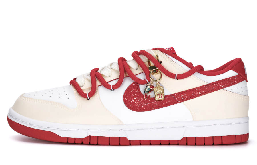 Nike Nike Dunk Wear resistant And Lightweight Low top Skateboard Shoes Unisex Red