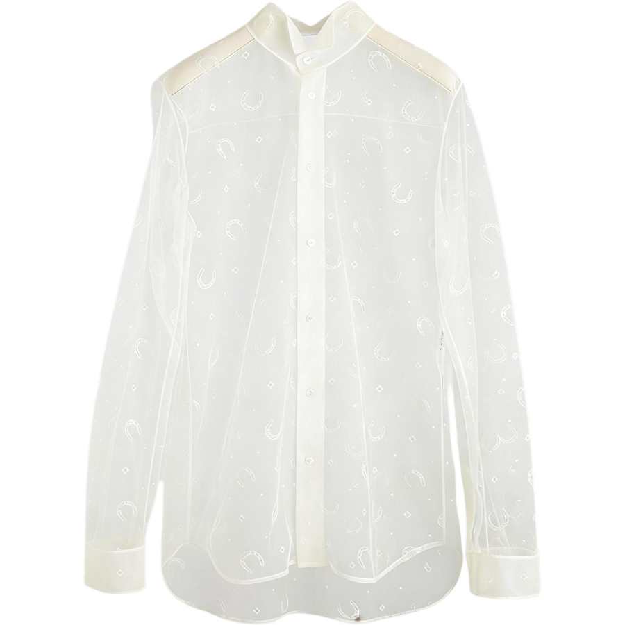 DIOR DIOR Shirts Women's White Lapel Thin Other