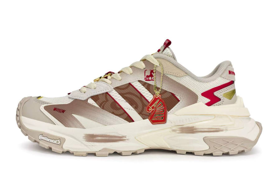 Adidas Adidas XLG STORM Walking Planet, Domain Of The Wild Horse Fabric Low top Chunky Sneakers Unisex Red Brown White
