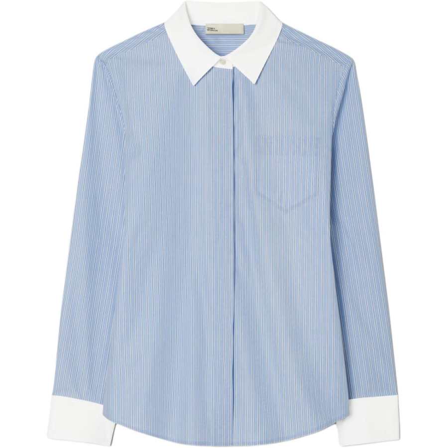 TORY BURCH Tory Burch Long Sleeve Striped Shirt