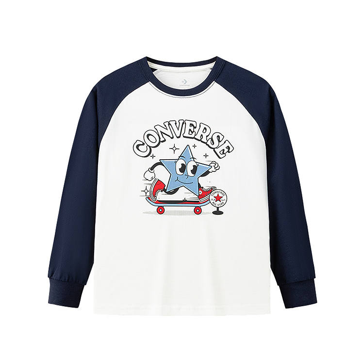 Converse Converse Kids T Shirts Crew Neck Moderate