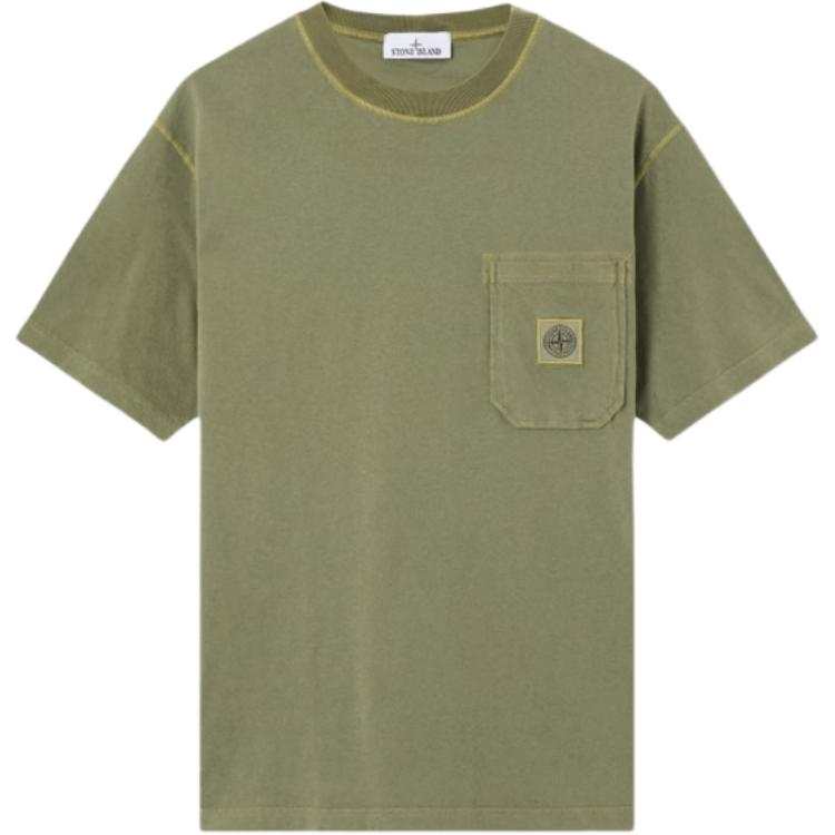 STONE ISLAND SS26 T Shirt Men's Washed Green