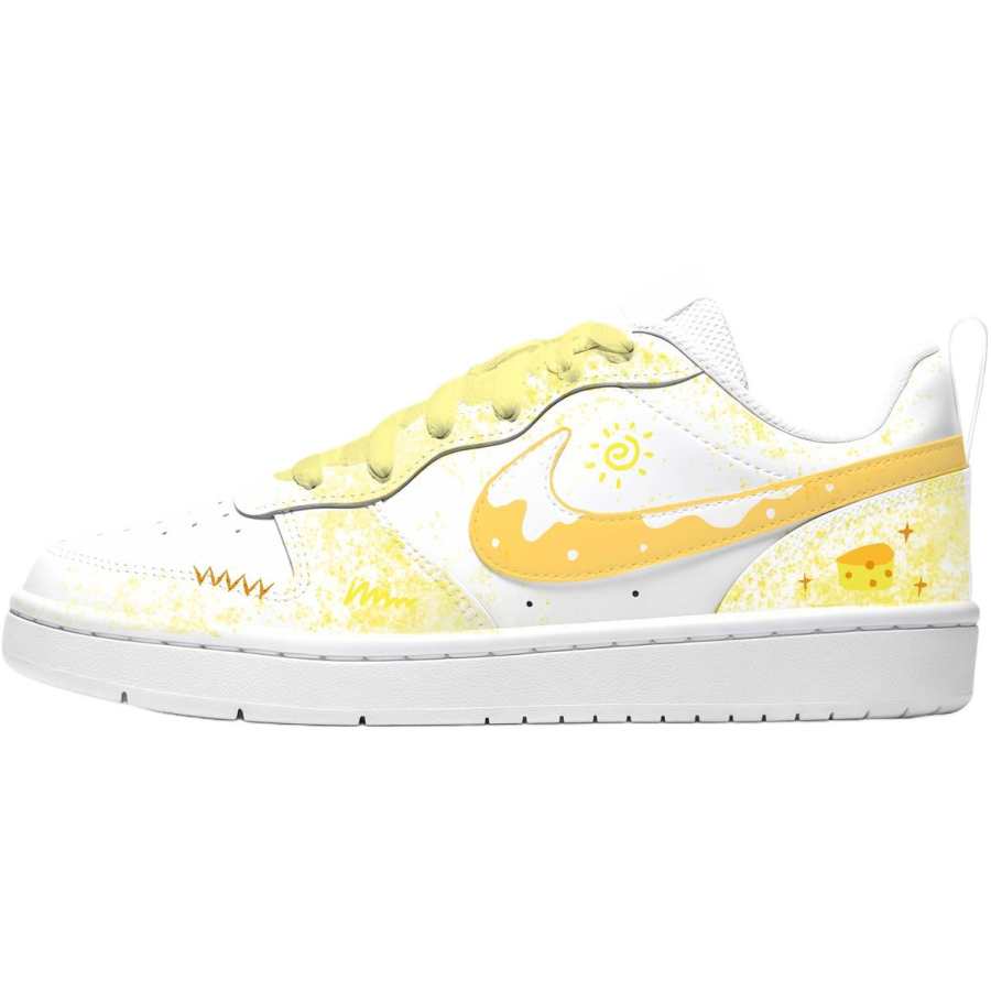 Nike Nike Court Borough Leather Slip Resistant Abrasion Resistant Breathable Cushioning
