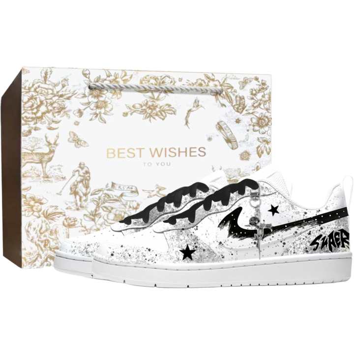 Nike Nike Court Borough Leather Slip Resistant Cushioning Abrasion Resistant Breathable