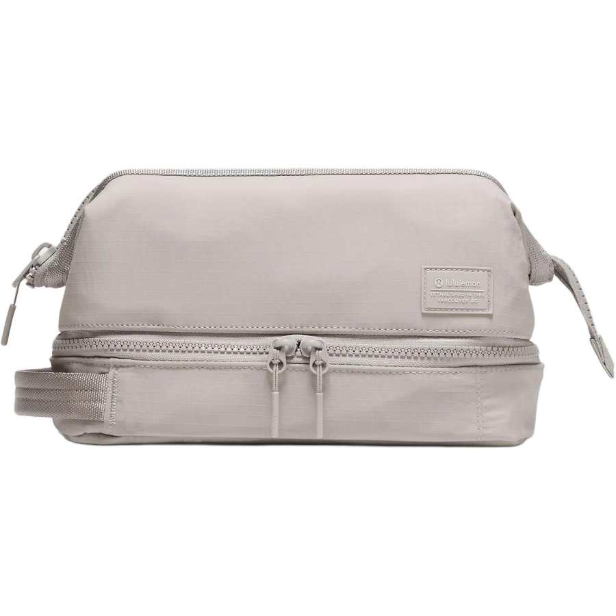 Lululemon Nylon Toiletry Bag, Travel Storage Bag Unisex Light Brown