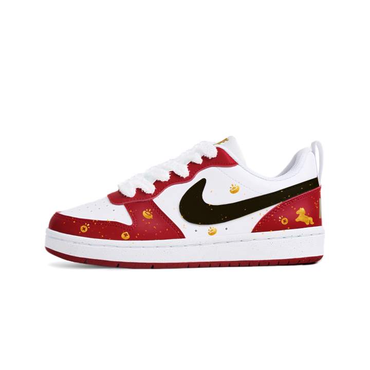 Nike Nike Court Borough Ink Gold Auspiciousness, Produced By Bug 2 Leather Cushioning, Wear Resistant Low top
