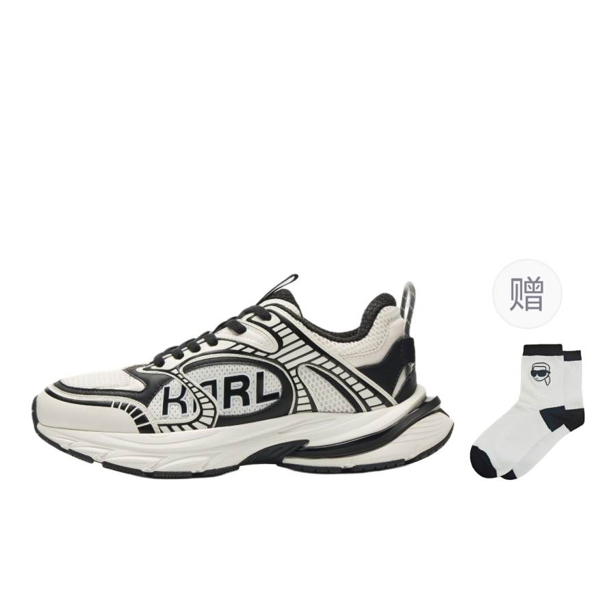 KARL LAGERFELD / Karl Lagerfeld Jeans Low top Casual Shoes Men's Black White