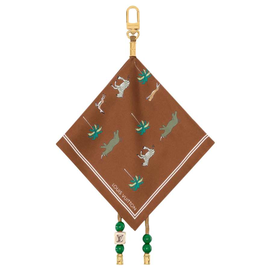 LOUIS VUITTON X THE DARJEELING LIMITED Collaboration Funny Pattern Bag Accessory Men's Brown