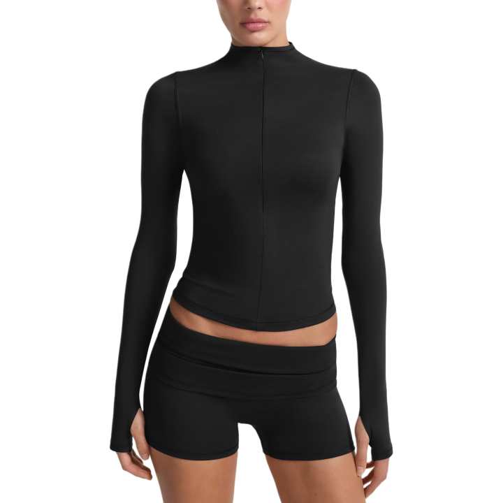 Nike NikeSKIMS Matte Women's 1/2-Zip Mock-Neck Long-Sleeve Top