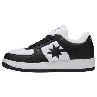 Starwalk Soldier Meteor Shoes Trendy Comfortable Versatile Athletic Shoes Fleece Lined, Stars Low top Skateboard Shoes
