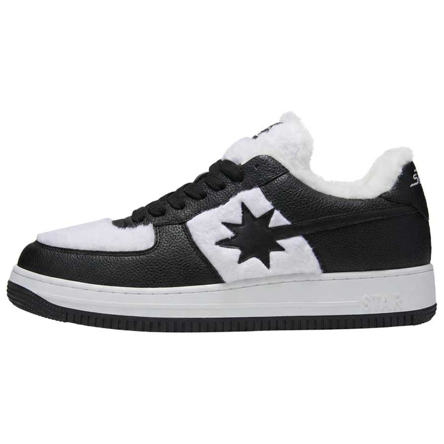 Starwalk Soldier Meteor Shoes Trendy Comfortable Versatile Athletic Shoes Fleece Lined, Stars Low top Skateboard Shoes