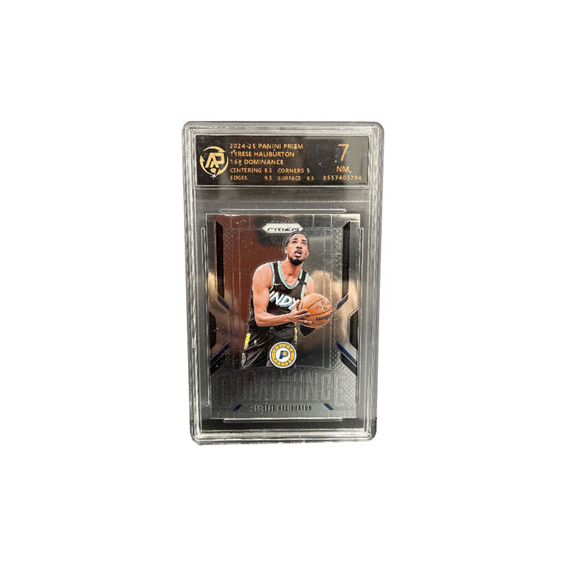 PANINI PRIZM Haliburton, The Leader Of The Warriors, Mirror Finish Silver Special Edition Graded Cards 1 Pc