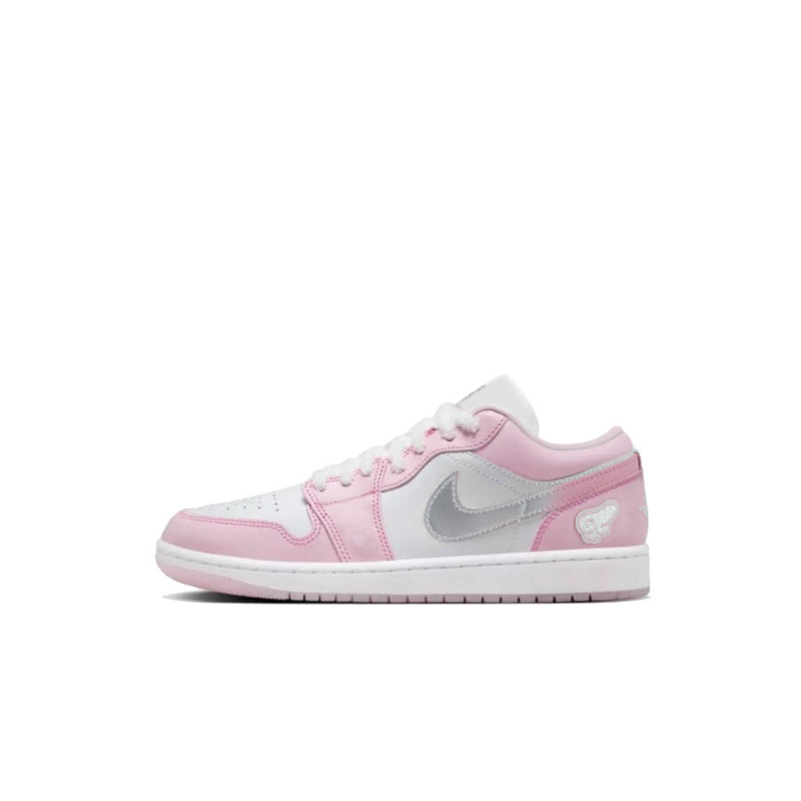 Jordan Jordan Air 1 Abrasion Resistant Abrasion Resistant Low top Skateboard Shoes Women's Pink