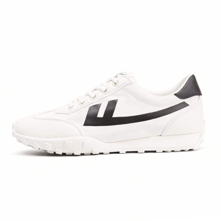 WARRIOR Warrior White Sneakers Synthetic Leather, Textile Versatile Lightweight, Breathable, And Slip Resistant