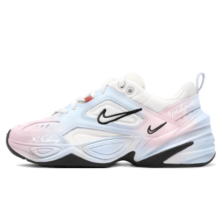 Nike Nike M2K Tekno Black Powder Era Top Grain Cow Leather Cushioning Slip Resistant Cushioning Slip Resistant Low top