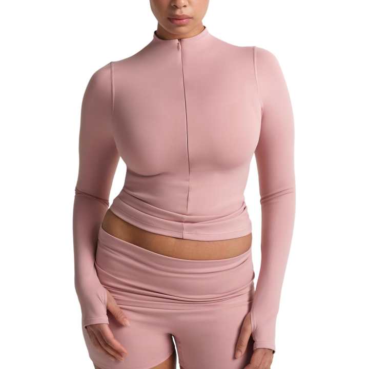 Nike NikeSKIMS Matte Women's 1/2-Zip Mock-Neck Long-Sleeve Top