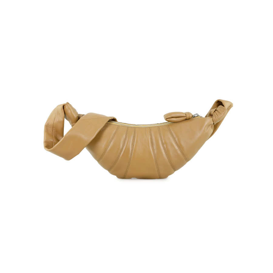 Lemaire Croissant Sheepskin Croissant Shoulder Bag Women's Beige Yellow