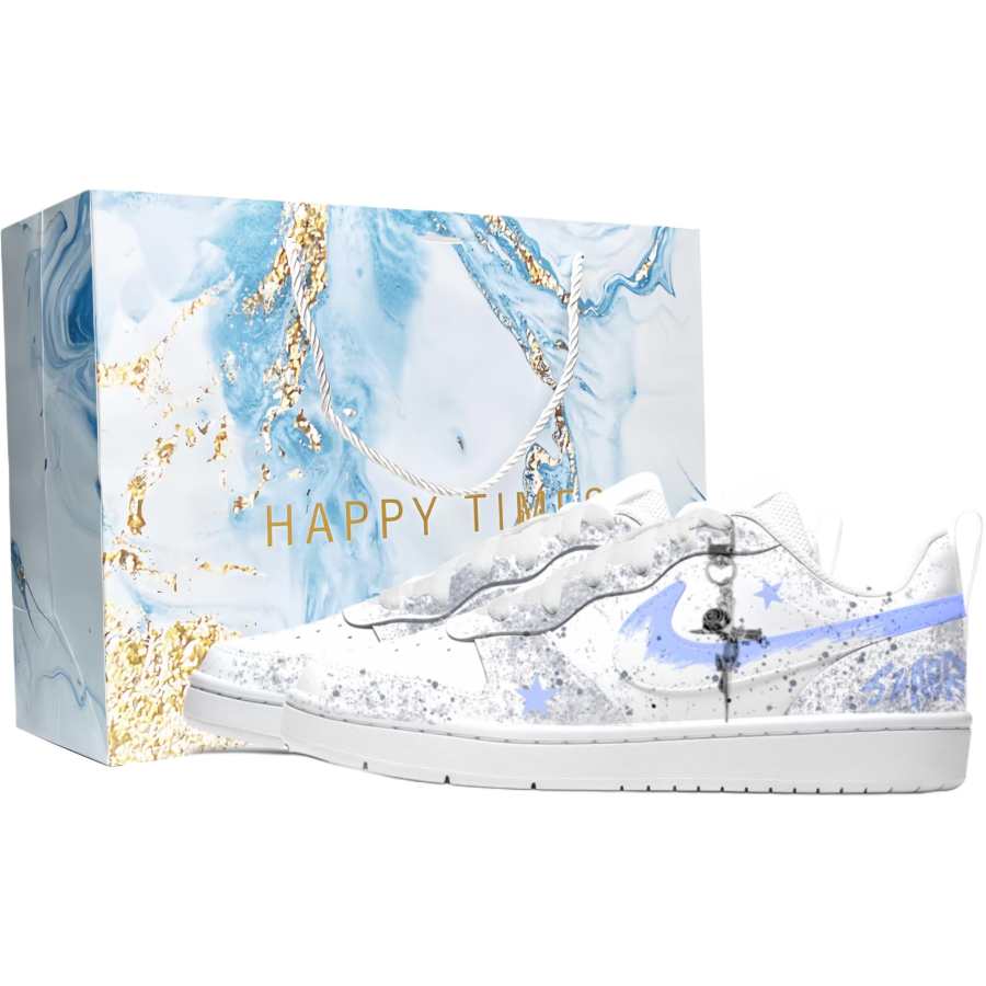 Nike Nike Court Borough Leather Slip Resistant Cushioning Abrasion Resistant Breathable