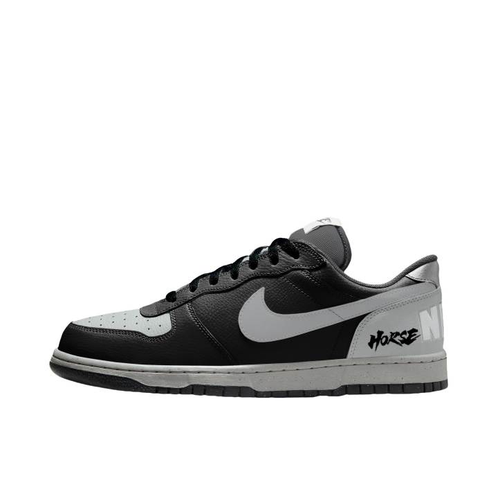 Nike Nike Big Shadow Gray Abrasion Resistant Slip Resistant Low top Skateboard Shoes Men's Black Gray