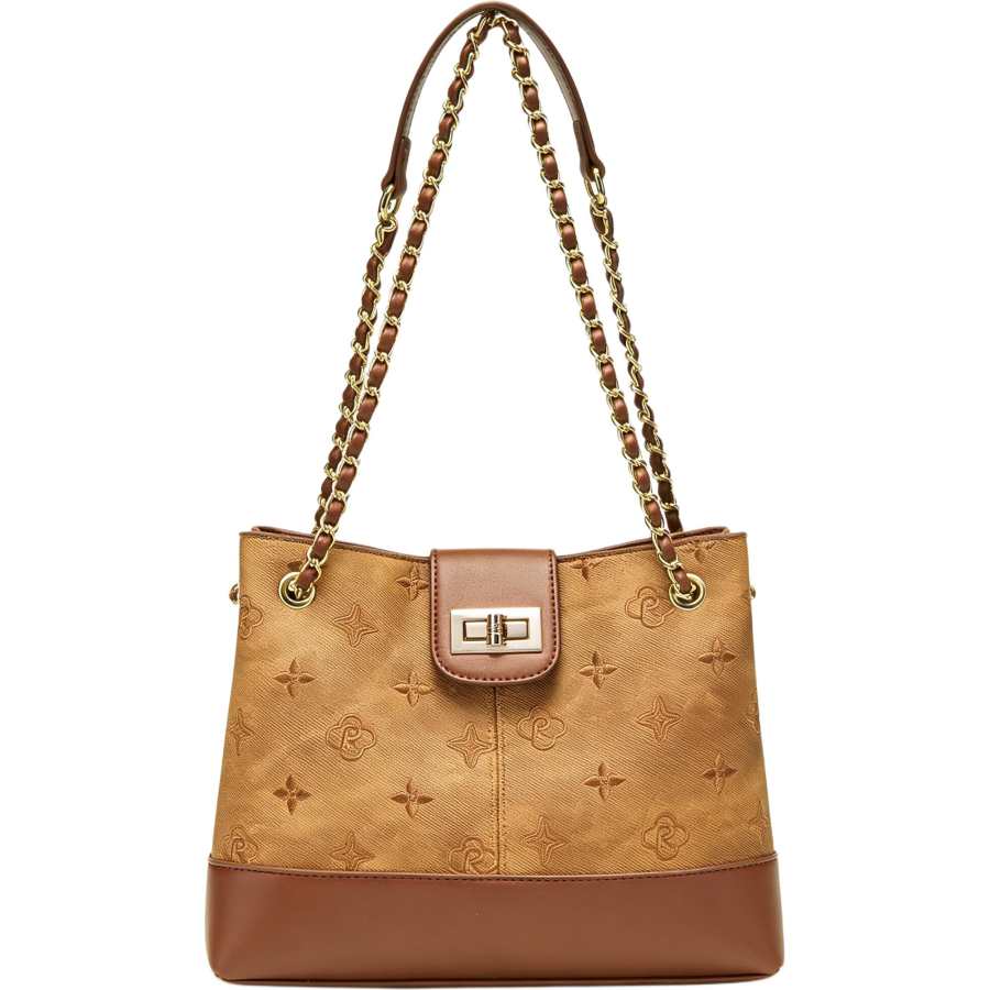 PAYOT Synthetic Leather Underarm Shoulder Bag Regular Women's Black/Brown