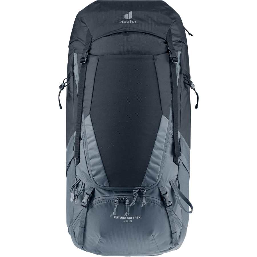 DEUTER 60+10L Double Shoulder Outdoor Bag PA Obsidian Black Men's