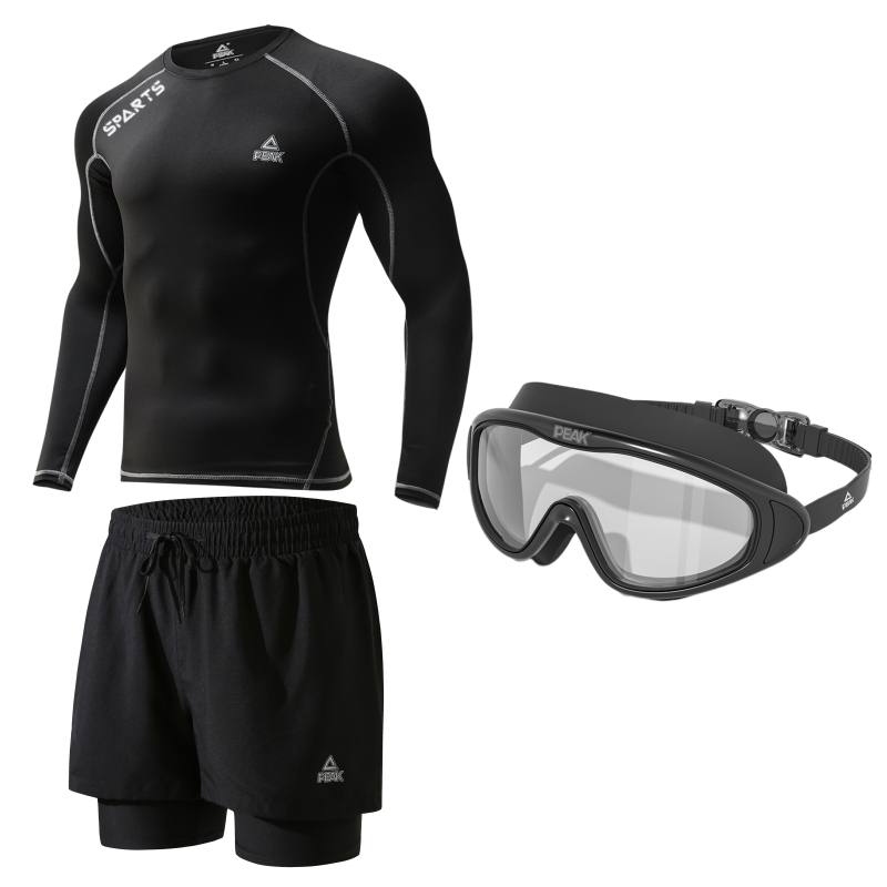 PEAK x SHUILULIANGYONG Swimming Equipment Sets Men's Black