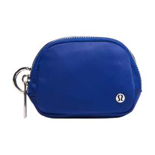 Lululemon Everywhere Polyester Coin Purse Unisex River Blue & Silver