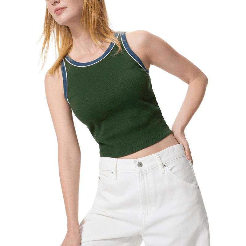 UNIQLO SS26 Tank Tops Women's Dark Green Other