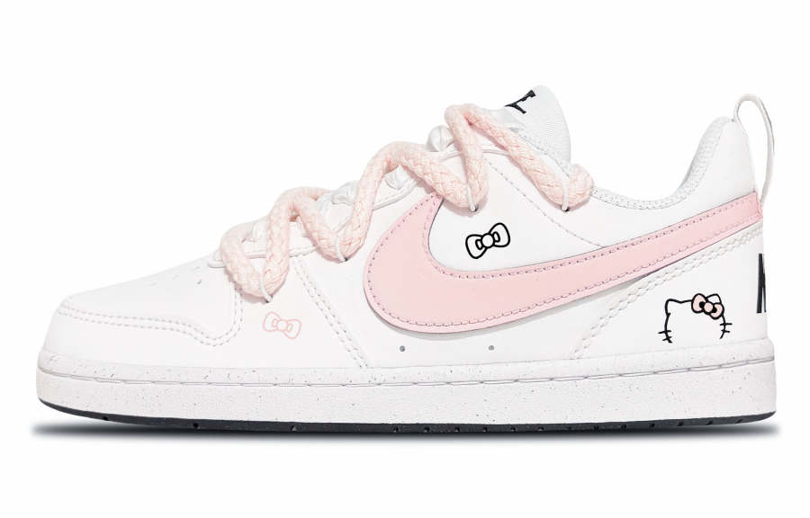 Nike Nike Court Borough Synthetic Leather Low top Kids' Skateboarding Shoes Pink Unisex