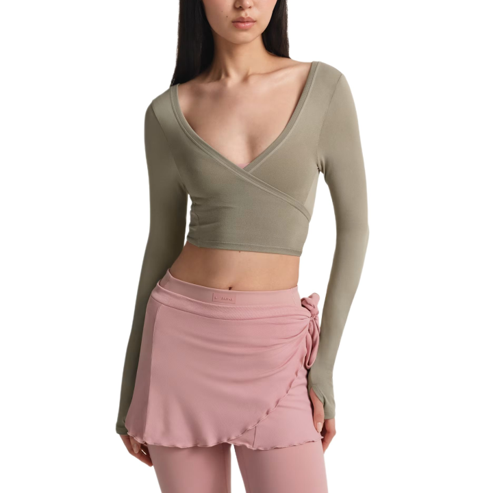 Nike NikeSKIMS Stretch Knit Women's Long-Sleeve Wrap Top