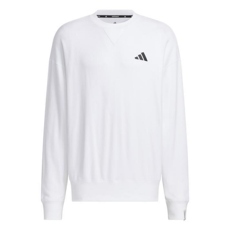 Adidas Adidas Clothing Sweatshirts Unisex White Crew Neck Moderate
