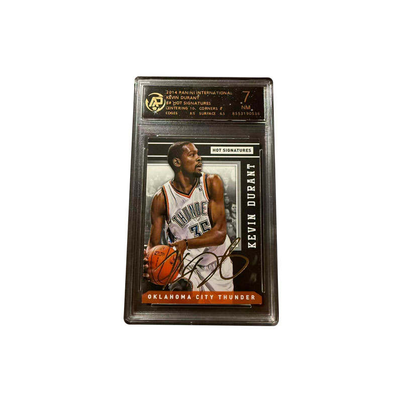 PANINI INTERNATIONAL Thunder Team, Kevin Durant, Signature, Gold Pen Autograph, Classic Court Selection, Rare Card
