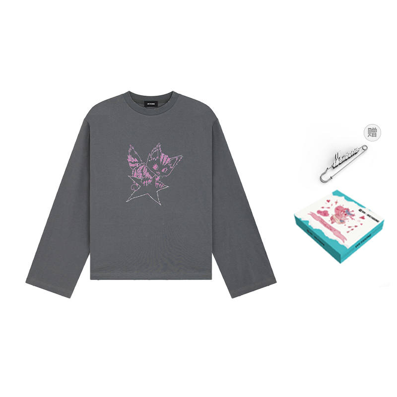 WE11DONE Regular T Shirt Women's Gift Box Set Included Charcoal