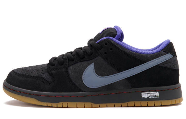 Nike Nike Dunk SB Black Hole D Abrasion Resistant Low top Skateboard Shoes Unisex Black Purple