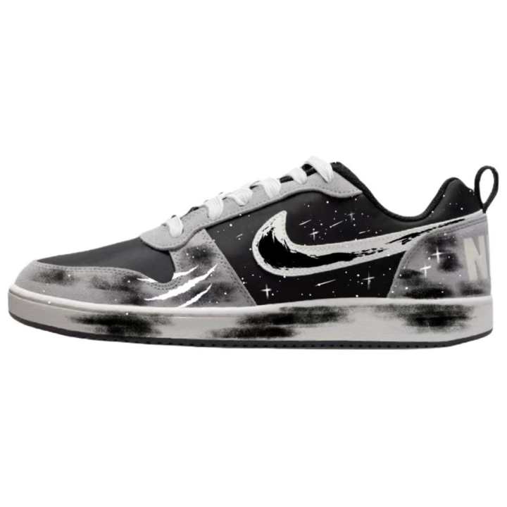 Nike Nike Court Borough Mist Ink Star Pu Slip Resistant, Abrasion Resistant, Lightweight, Breathable
