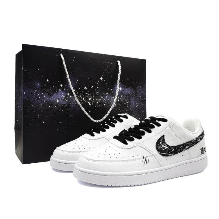 Nike Nike Court Vision Scorched Path Shopping Bag Height Increasing Abrasion Resistant Breathable Slip Resistant Low top