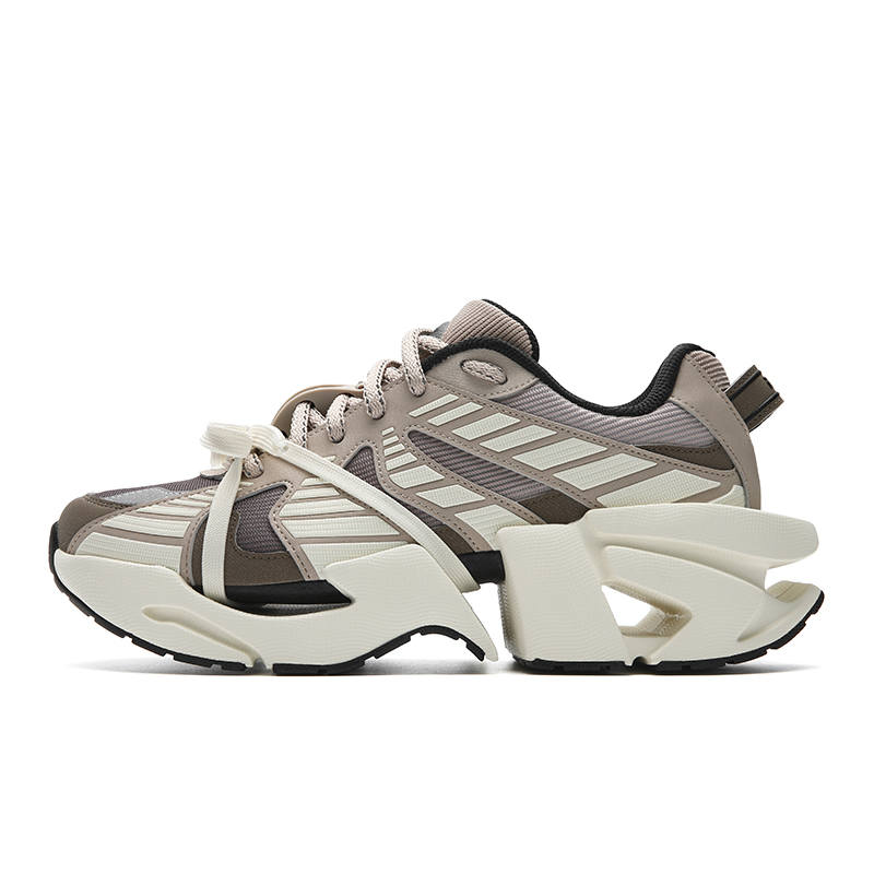 FILA Space Low top Chunky Sneakers Men's Taro Stem Brown/Walnut Wood Brown