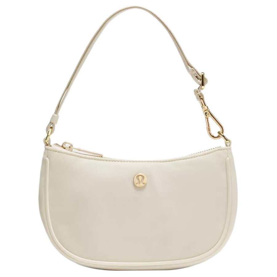 Lululemon City Essentials Commute Shoulder Bag Mini Women's Light Ivory White