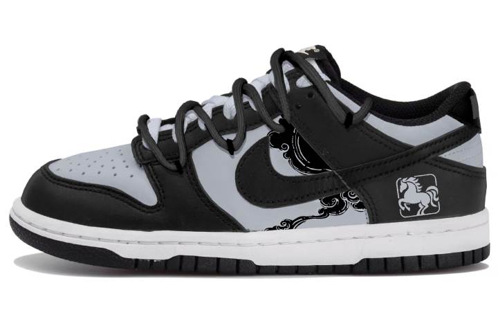 Nike Nike Dunk Low top Skateboard Shoes Black Teenagers