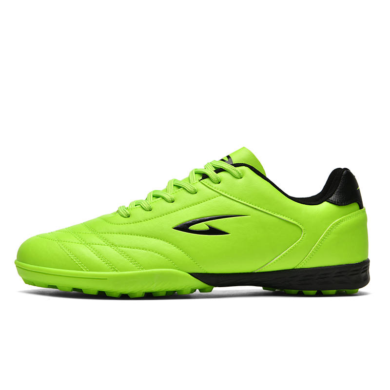 DEERWAY TF Turf Cushioning Lightweight Slip Resistant Soccer Shoes Unisex Neon Green