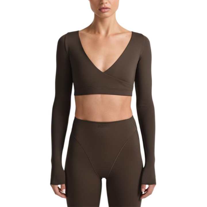 Nike NikeSKIMS Matte Women's Long-Sleeve Wrap Top