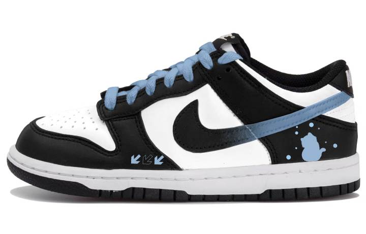 Nike Nike Dunk Low top Skateboard Shoes Black Teenagers