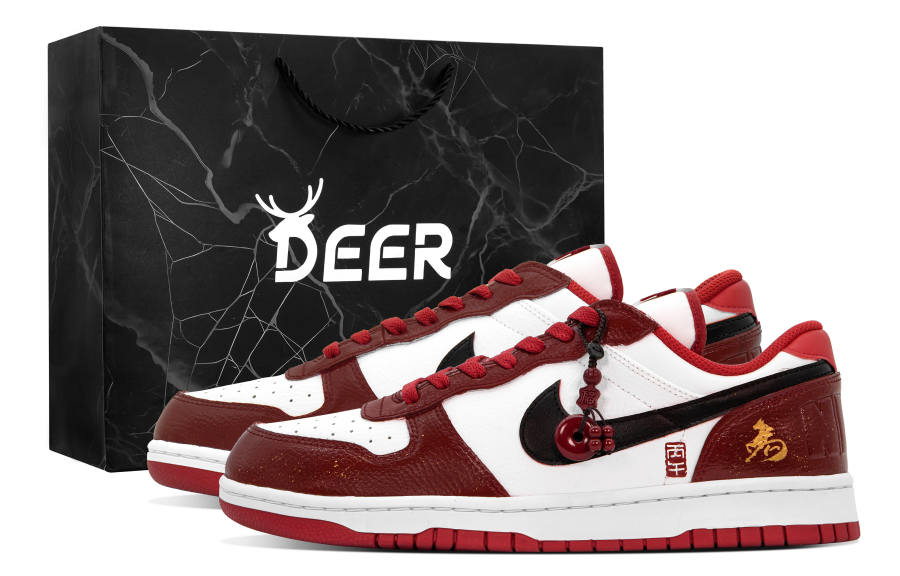 Nike Nike Big DEER Galloping With Vigor Leather Slip Resistant Abrasion Resistant Slip Resistant Abrasion Resistant Low top
