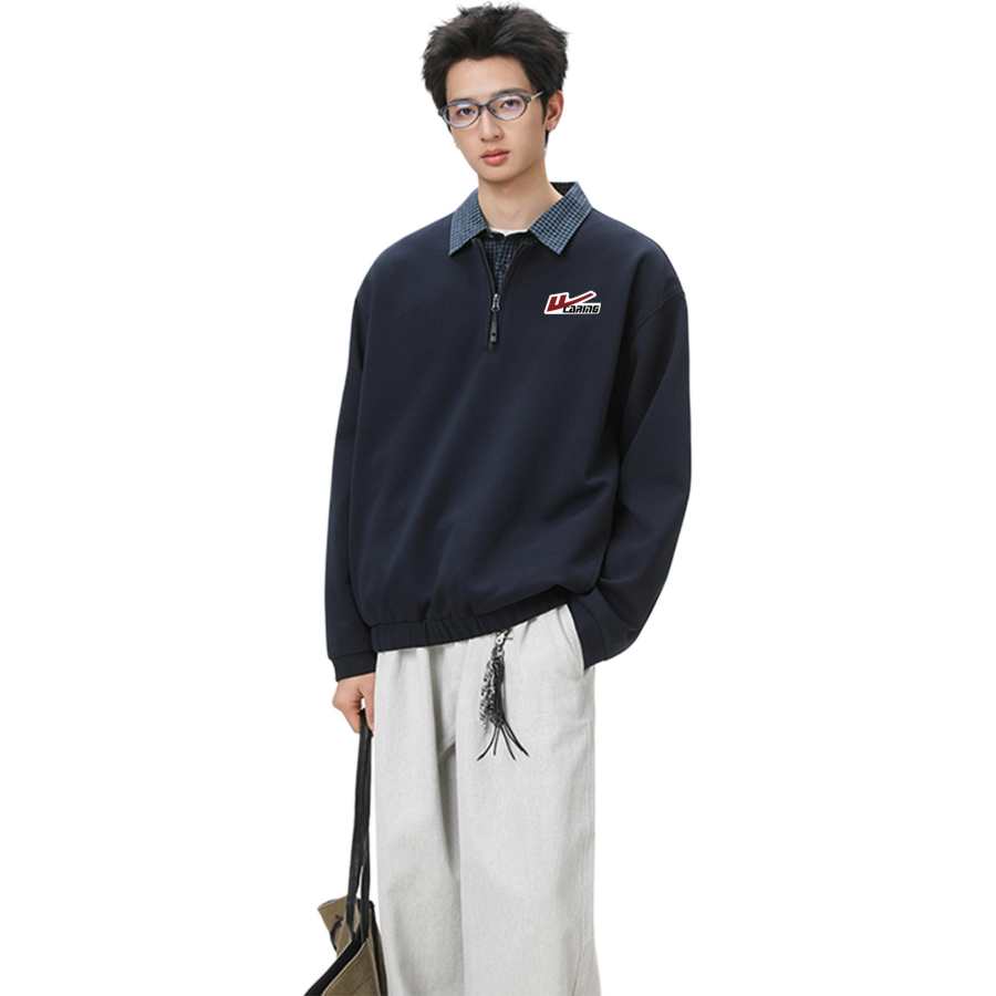WARRIOR WARRIOR Sweatshirts Unisex Lapel Moderate Heavyweight