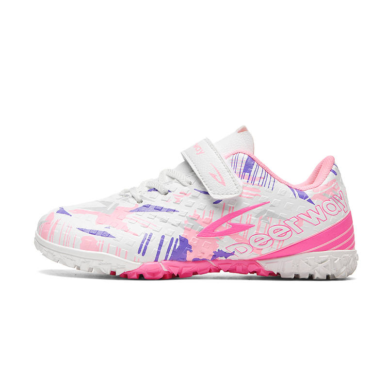 DEERWAY Low top Kids' Soccer Shoes White Pink Purple Kids'