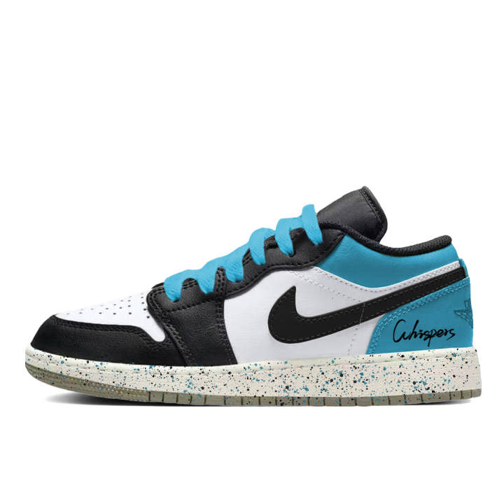 Jordan Jordan Air Jordan 1 Ink Star Blue Synthetic Leather, Leather Slip Resistant Abrasion Resistant