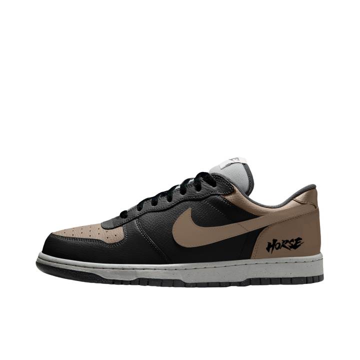 Nike Nike Big Immediate Success CNY Horse Year Low top Skateboard Shoes Men's Black Brown