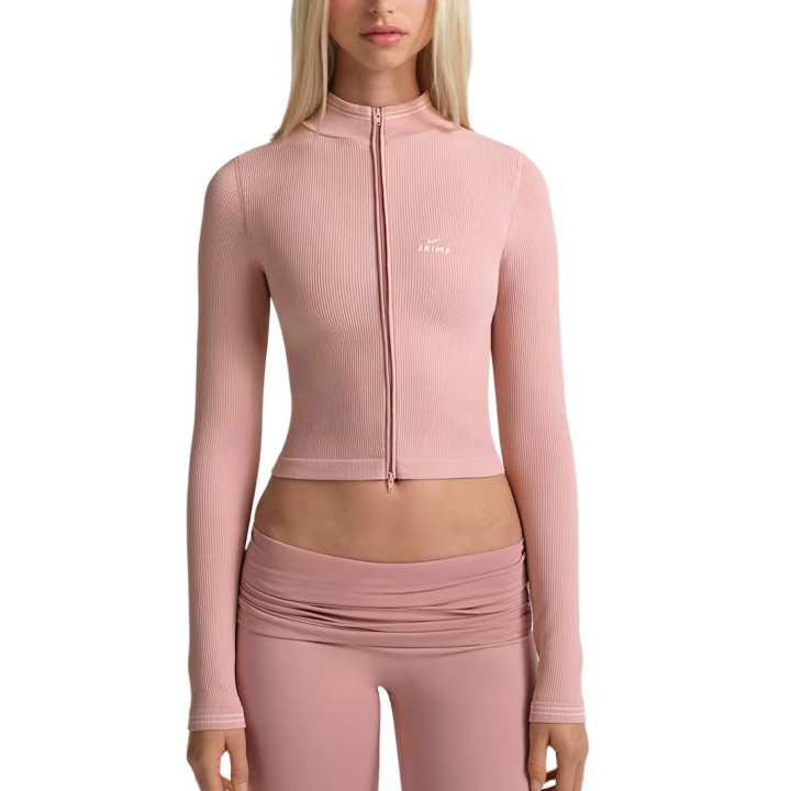 Nike NikeSKIMS Ribbed Seamless Women's Cropped Full-Zip Jacket