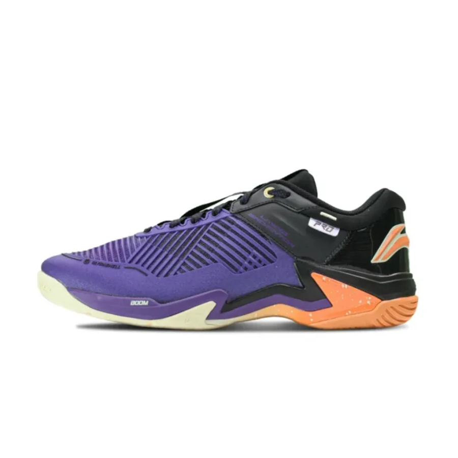Li-Ning Li Ning Pro Textile, Synthetic Leather Cushioning Slip Resistant Abrasion Resistant Low top Badminton Shoes Unisex
